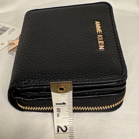 Anne Klein Black Zip Around Wallet - Picture 12 of 12